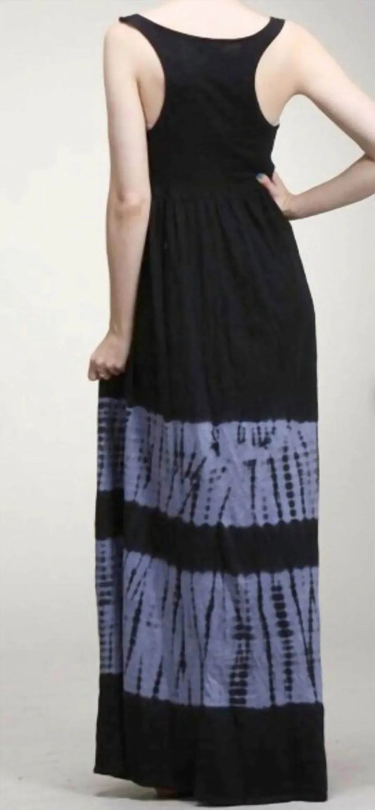 Tie Dye Cotton Maxi Dress
