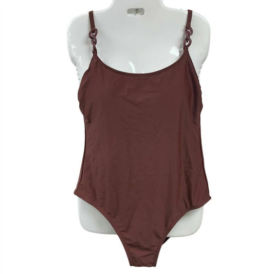 Solid Padded Bra One Piece Swim Suit