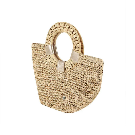 Crochet Raffia Small Tote