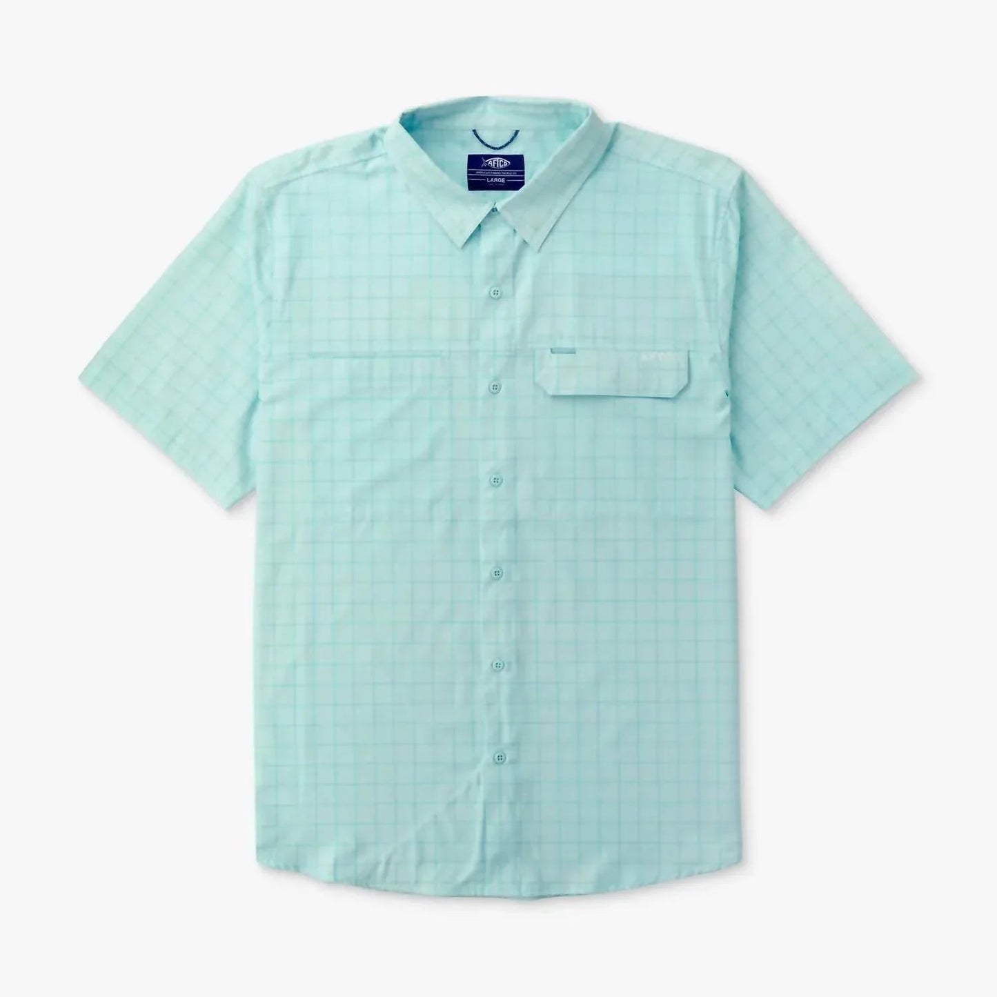Air-o Mesh Printed Short Sleeve Button Down Shirt