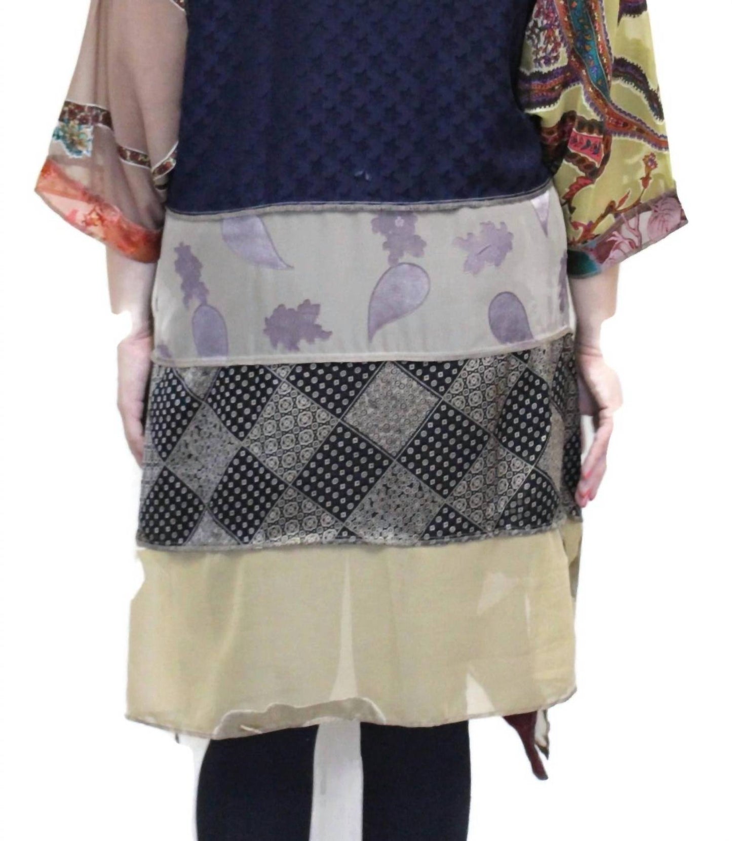 Geblümter Paisley-Burnout-Duster