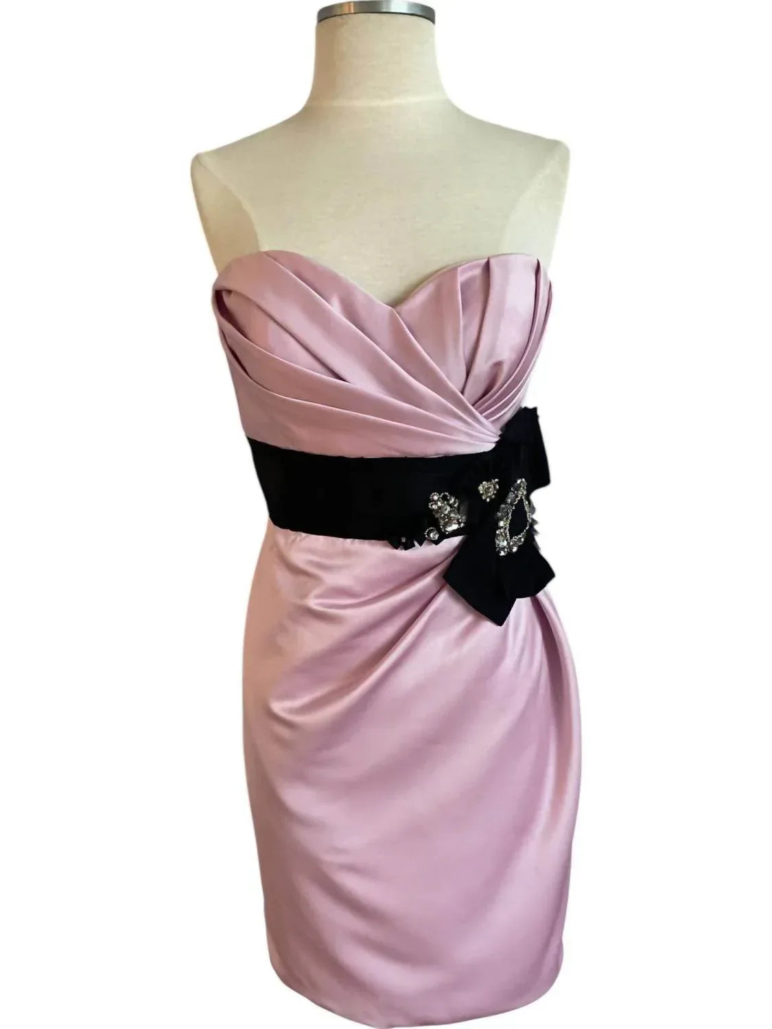 Damen-Satin-Cocktailkleid