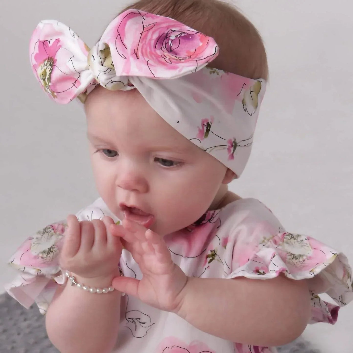 Baby Amelia Sterling Silver And Pearl Bracelet