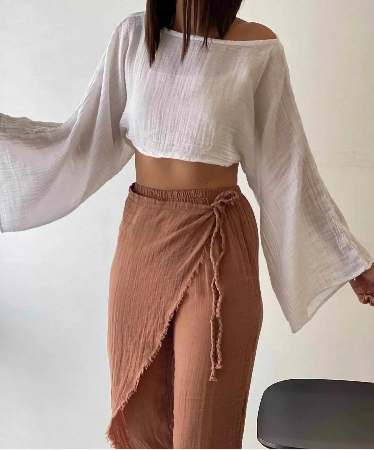 Manav Side Tie Pants