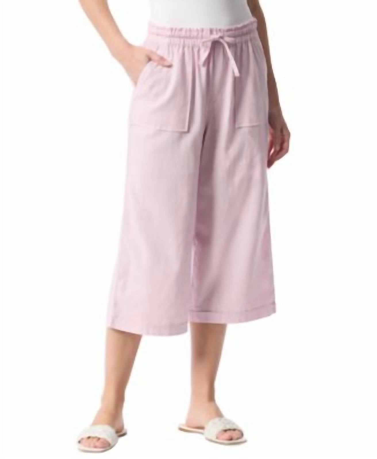 Rainey Pull-on Wide-leg Cropped Pants