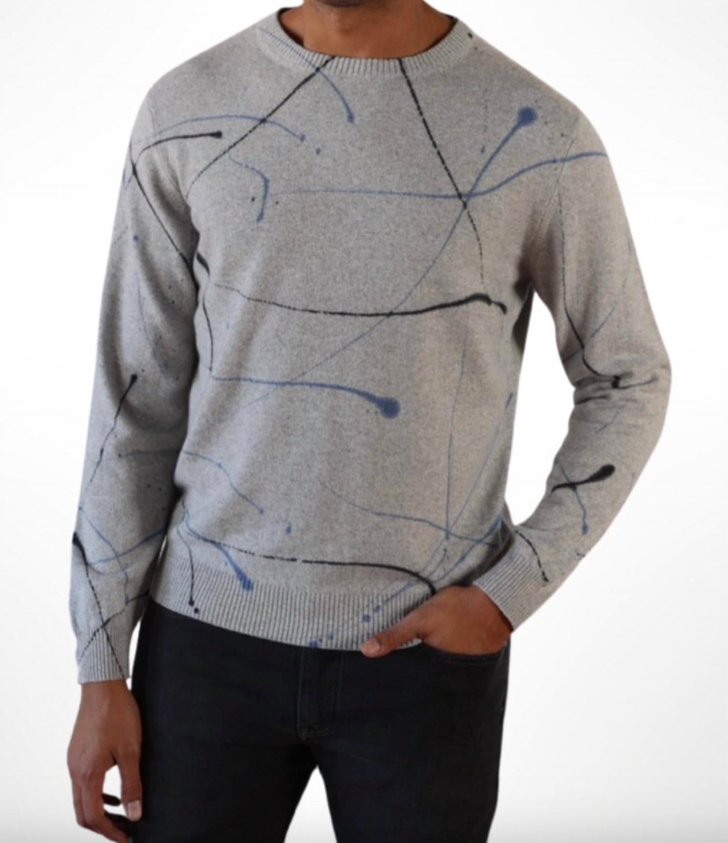 Splatter Crewneck-Pullover