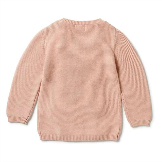 Mädchen-Zopfstrickpullover