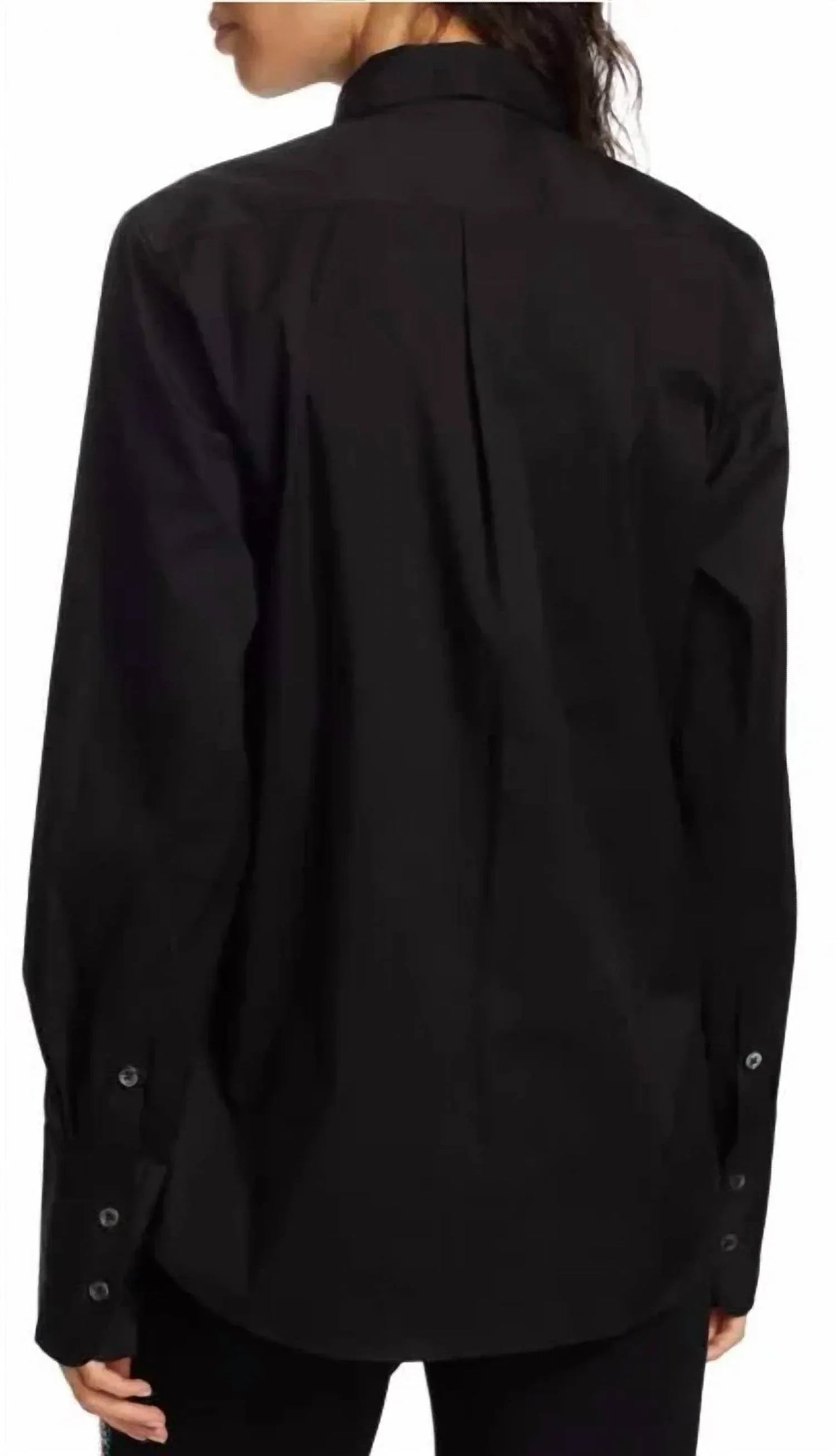 Modern Toile Kragenlose Tunika Bluse Hemd