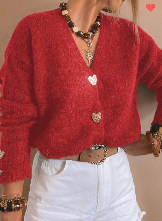 Heartland V-Ausschnitt Cardigan