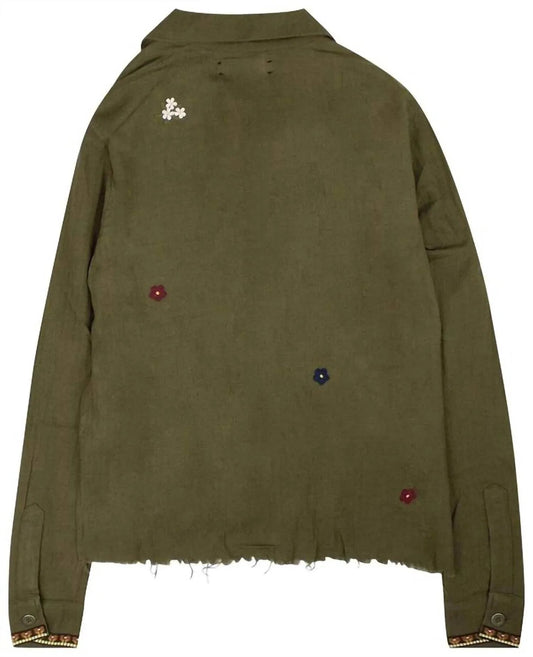Women's Patch Military Jacket