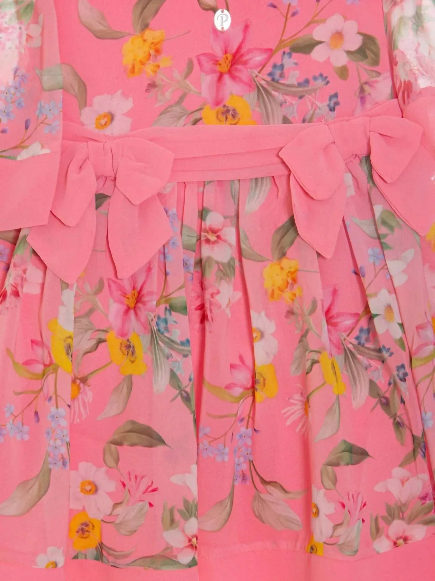 Mädchenkleid aus bedrucktem Webstoff