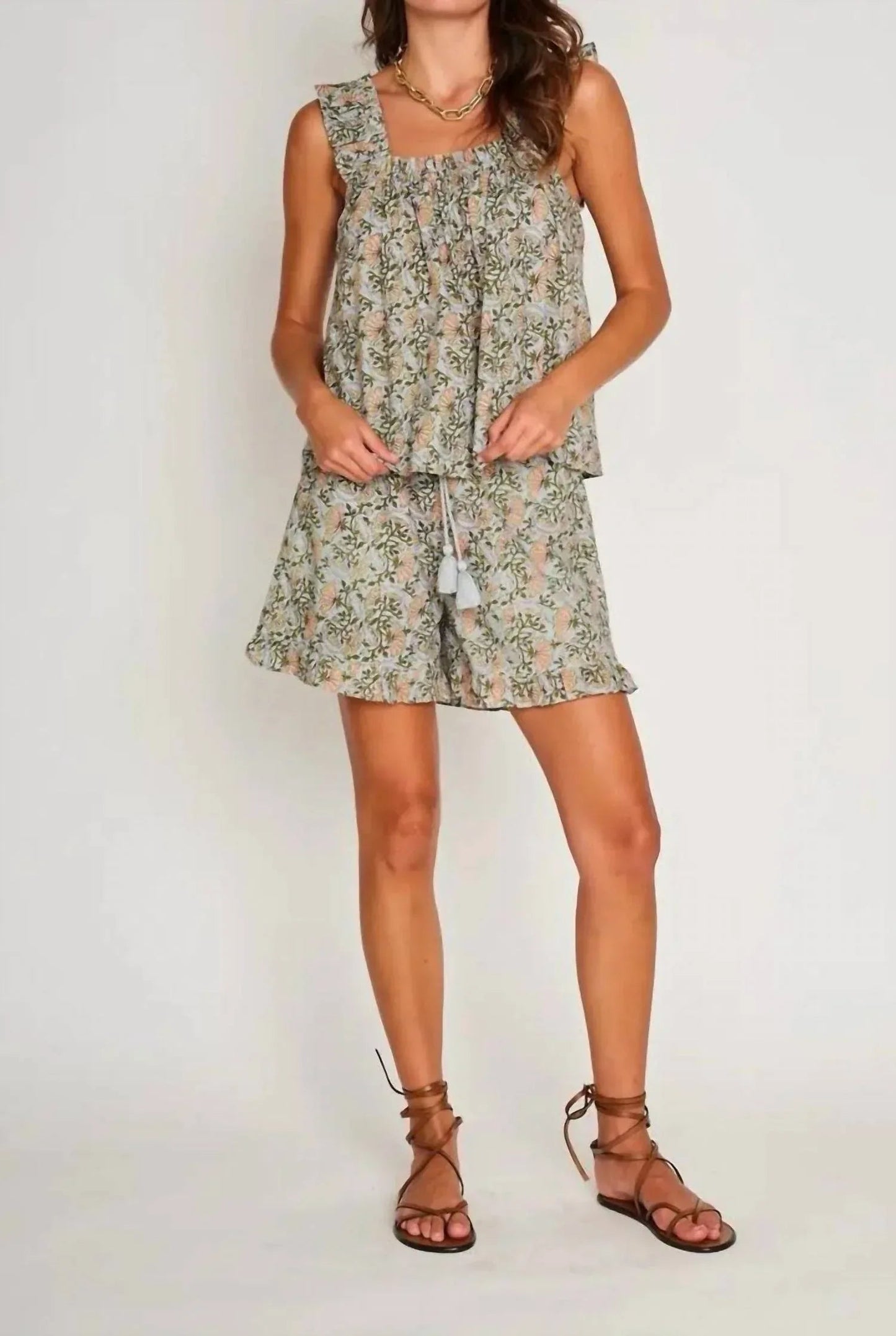 Alexi Ruffle Strap Top