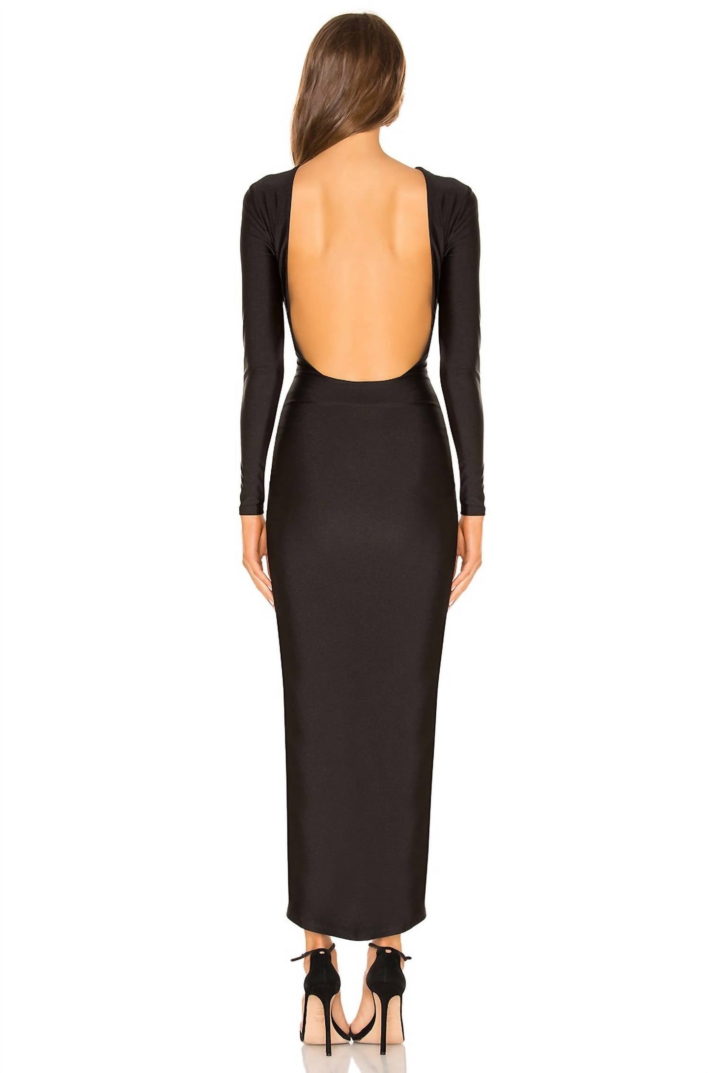 Sarah gerafftes Maxikleid