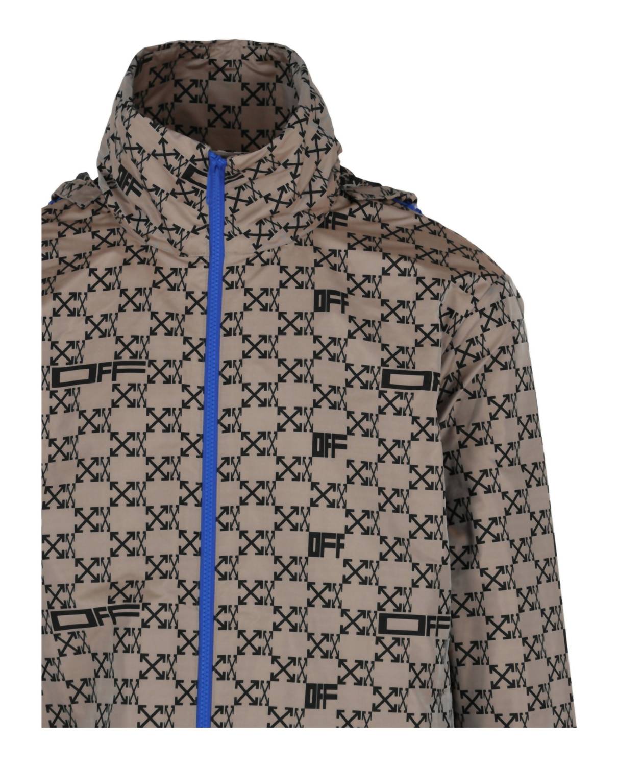Herren-Monogramm-Allover-Windbreaker-Jacke