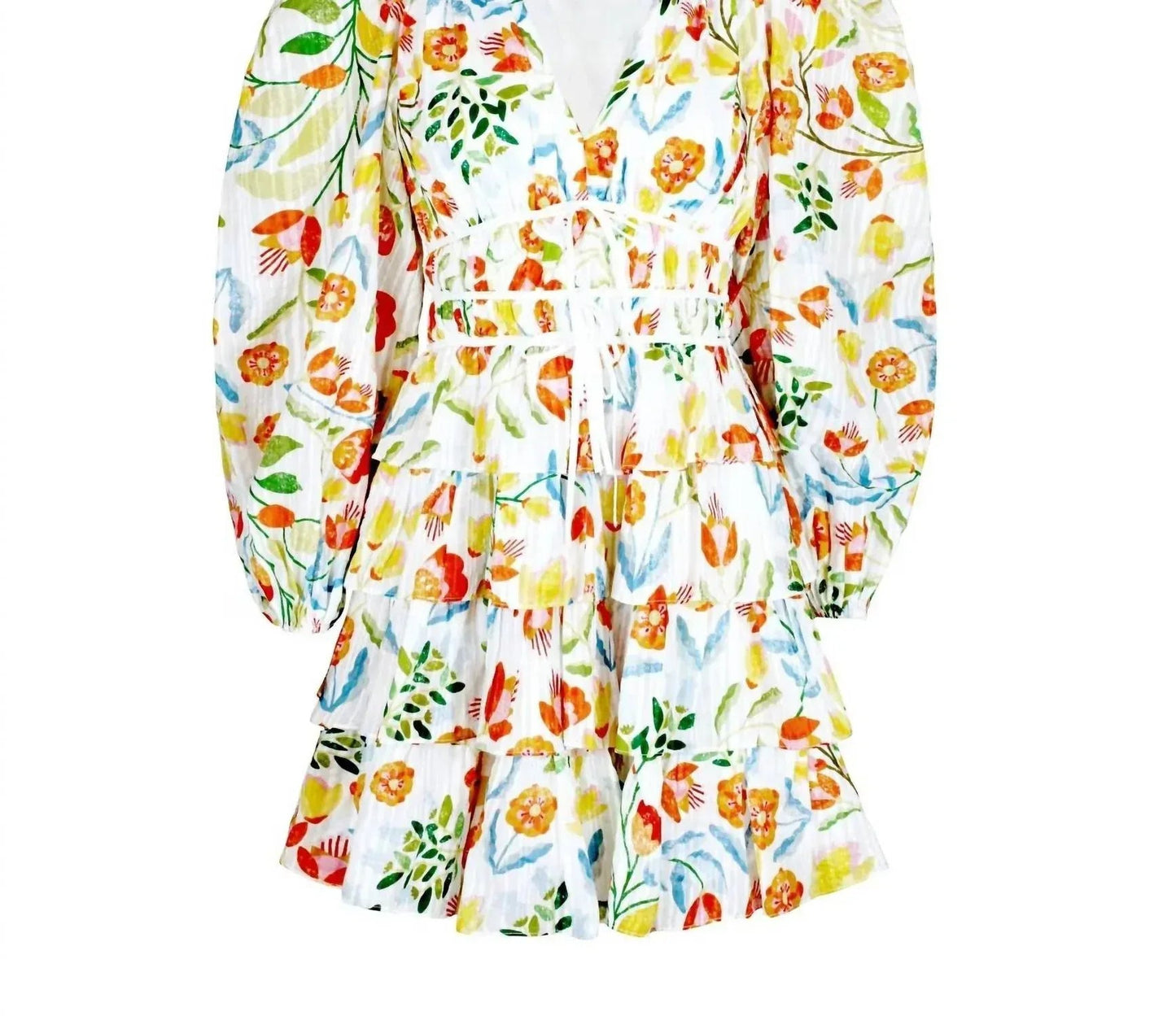Cotton Viscose Voile Mini Dress