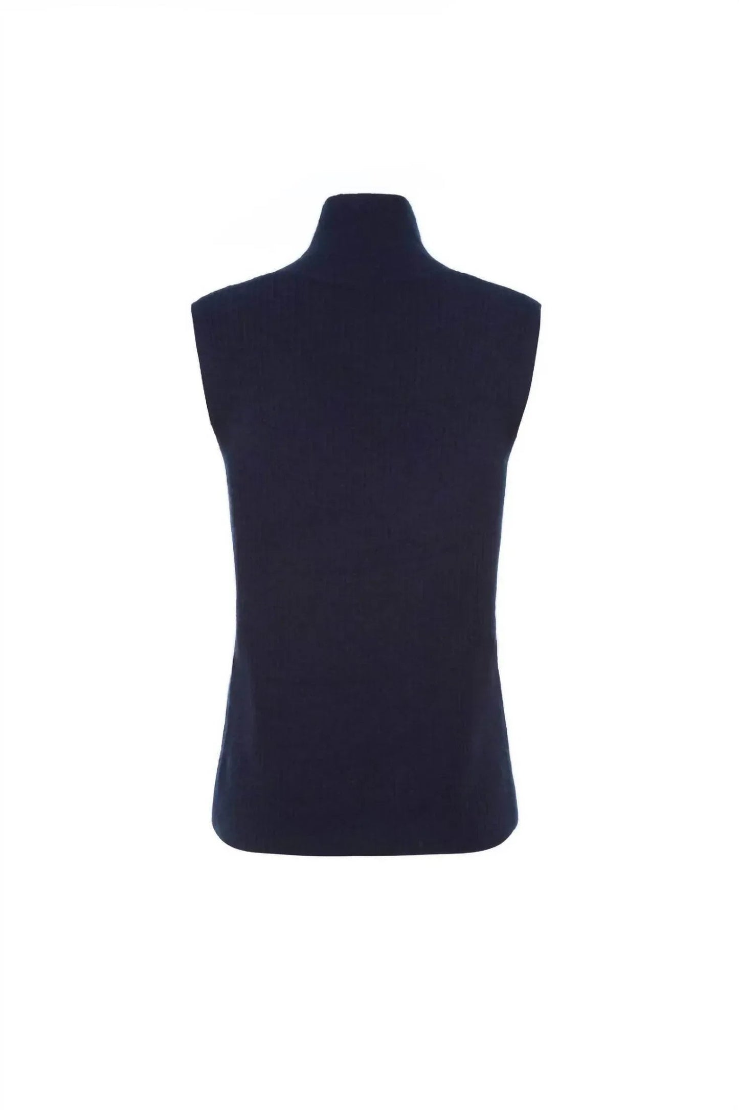 Nola Cashmere Sleeveless Turtleneck