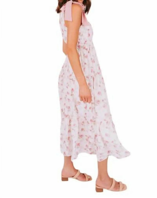 Blumenkleid mit Bindebändern