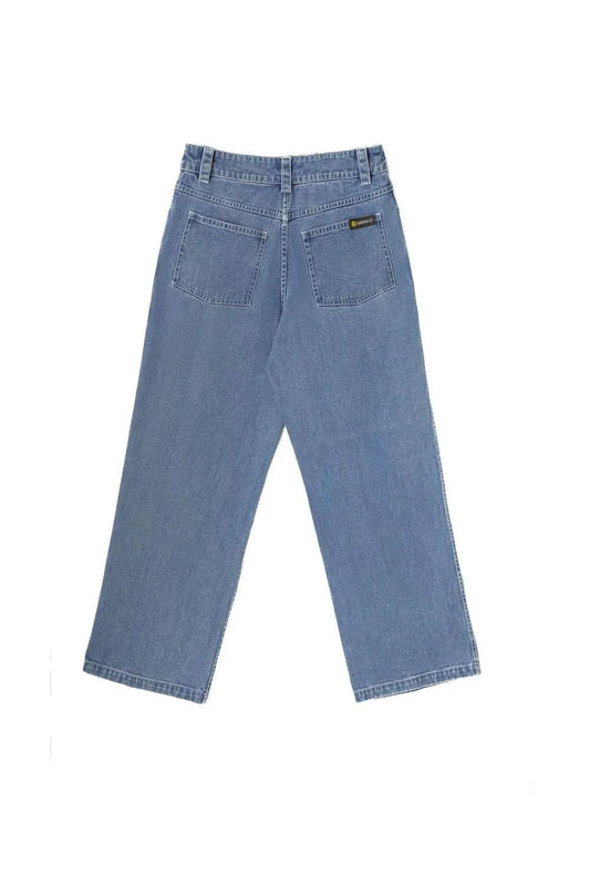 Women's Stone Embossed & Distressed Denim Pant