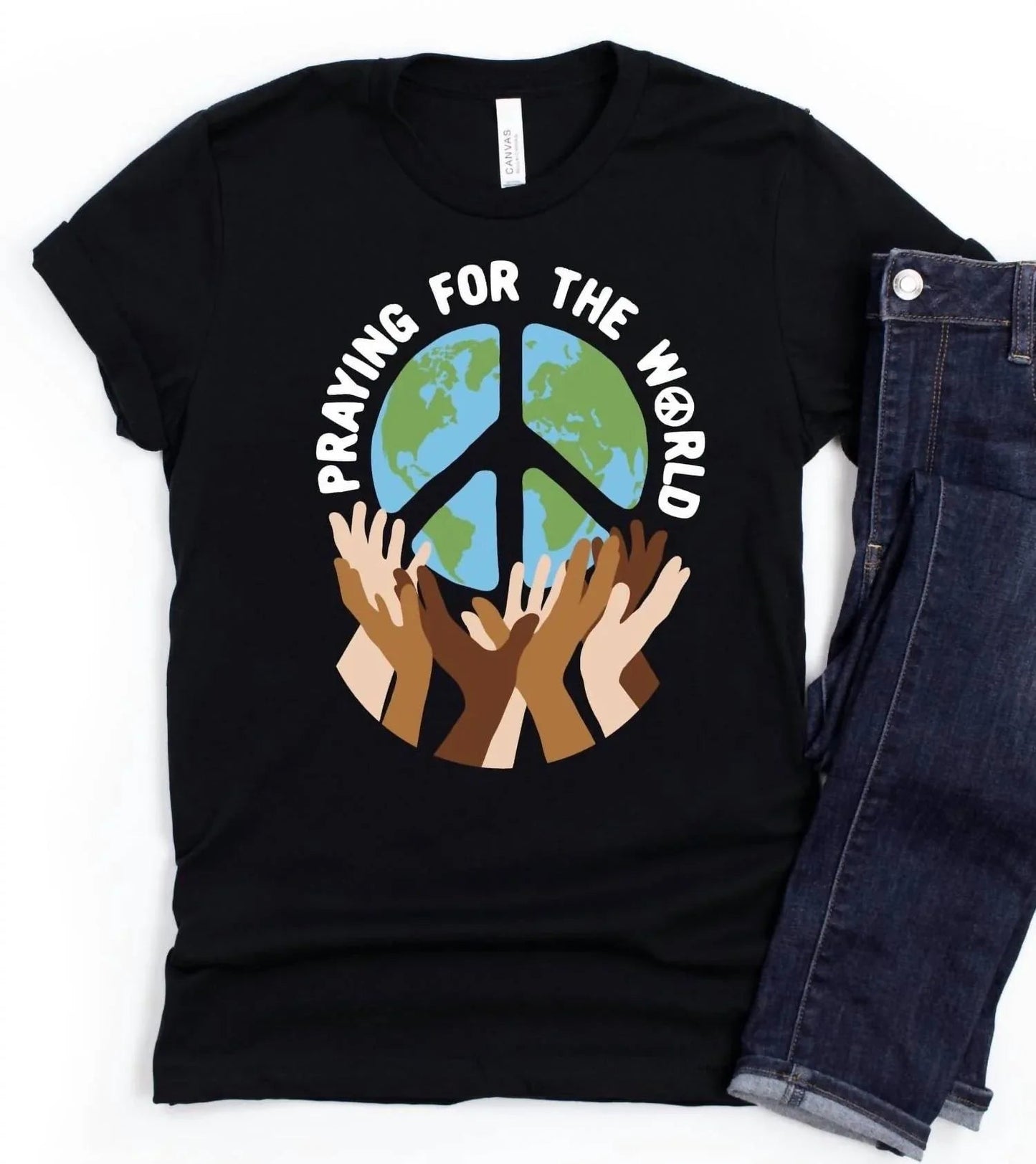 Gebets-T-Shirt für die Welt