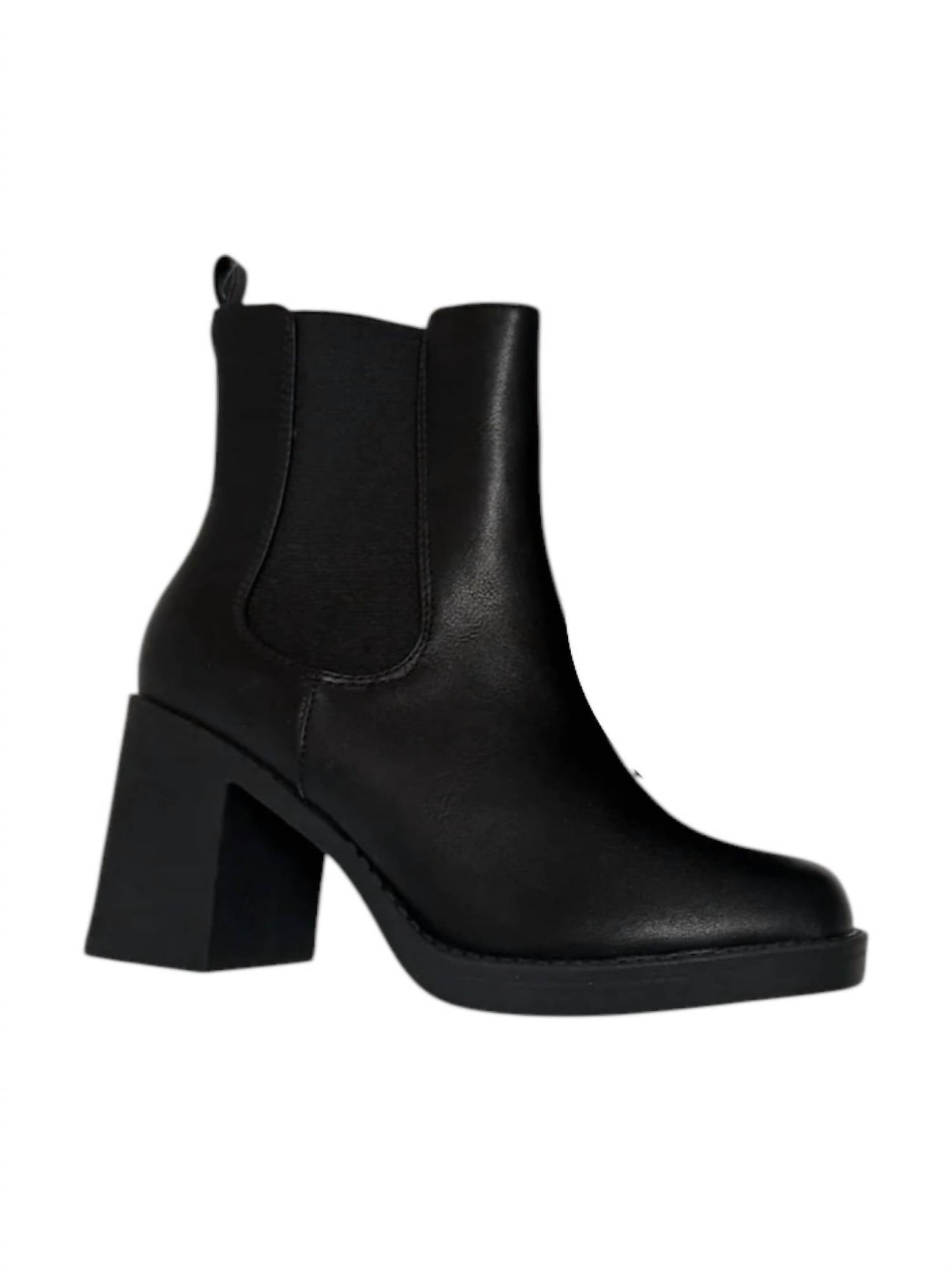 Women's Leather Brown Toe Bootie