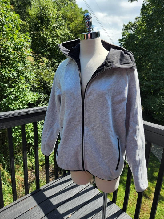 Unisex Bio-Kapuzenjacke mit durchgehendem Reißverschluss