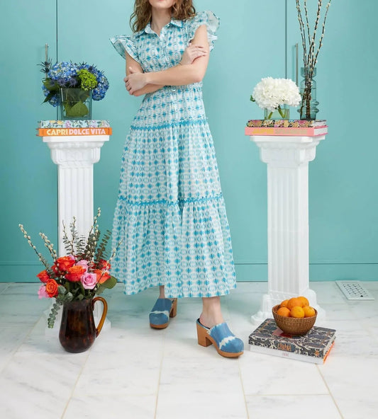 Flutter Sleeve Maxi Dress