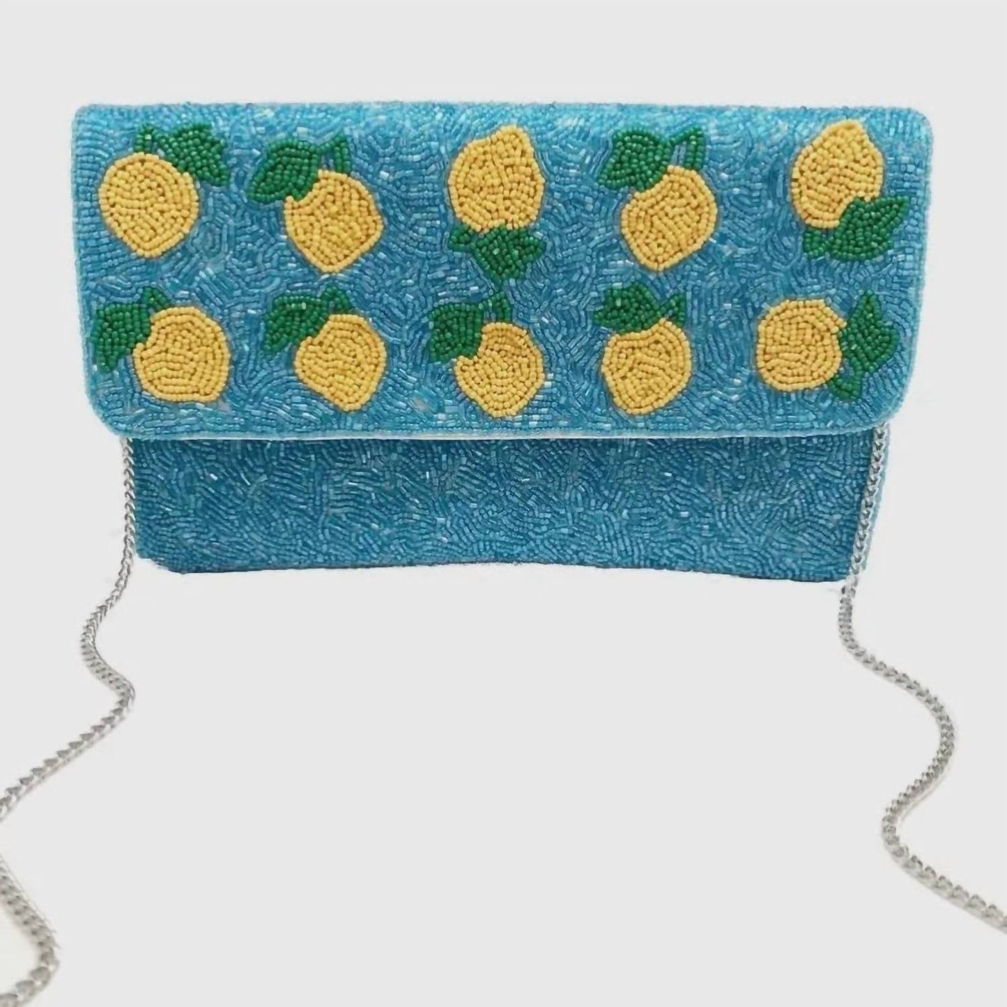 Damen-Clutch mit Zitronenperlen