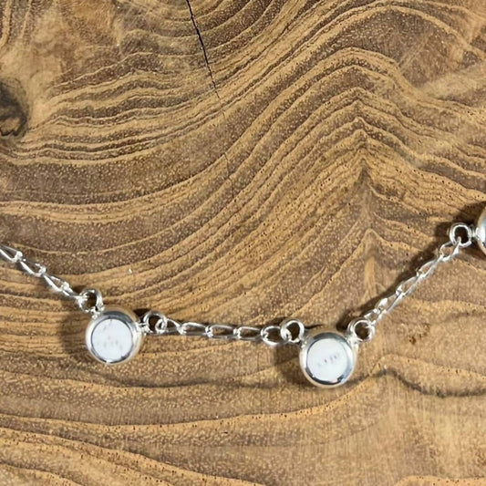 Women's Howlite Station Necklace