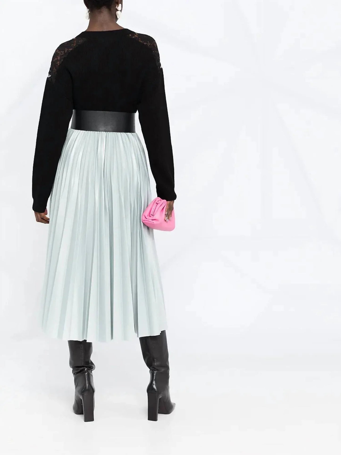 Pullover mit V-Ausschnitt und Spitze