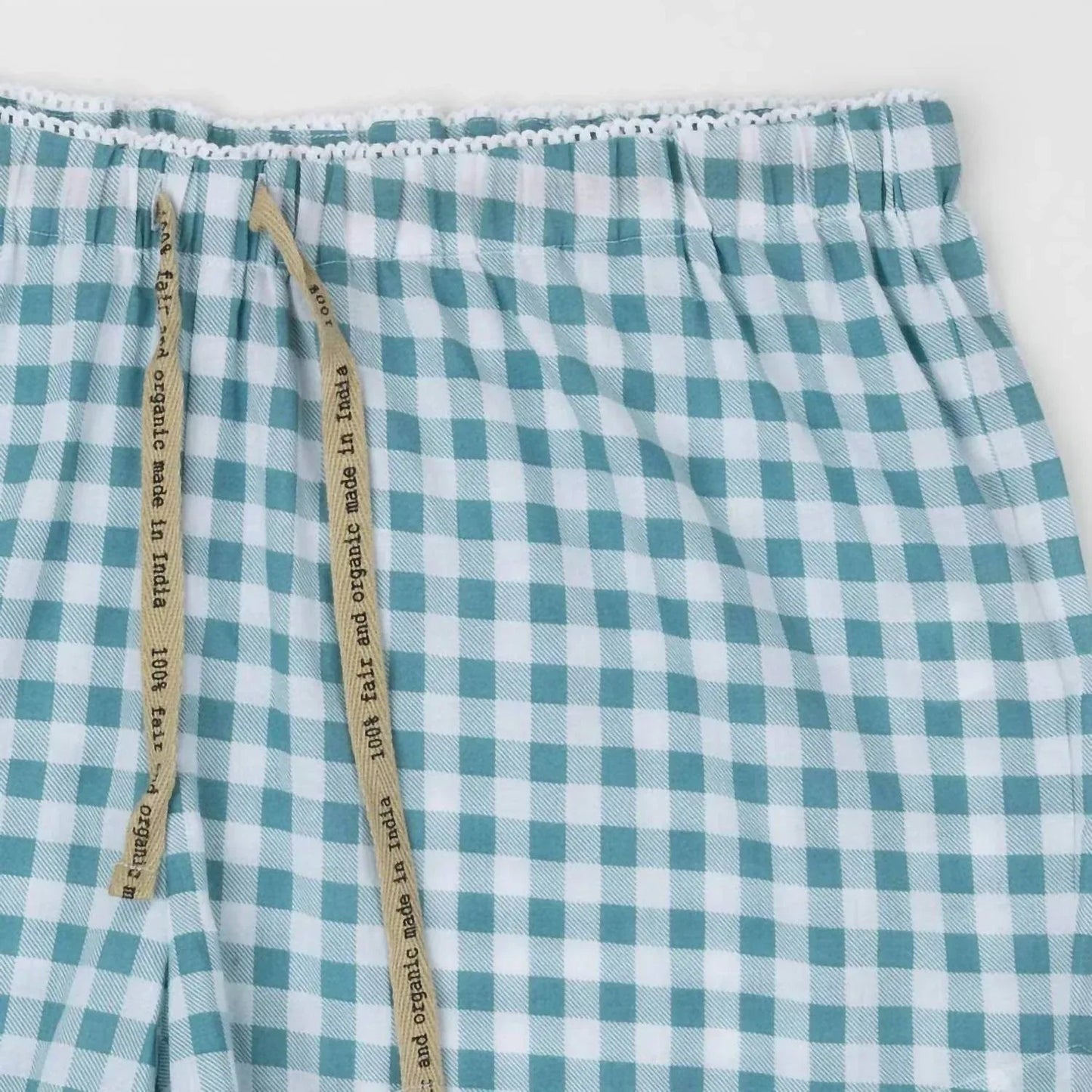 Organic Cotton Gingham PJ Set