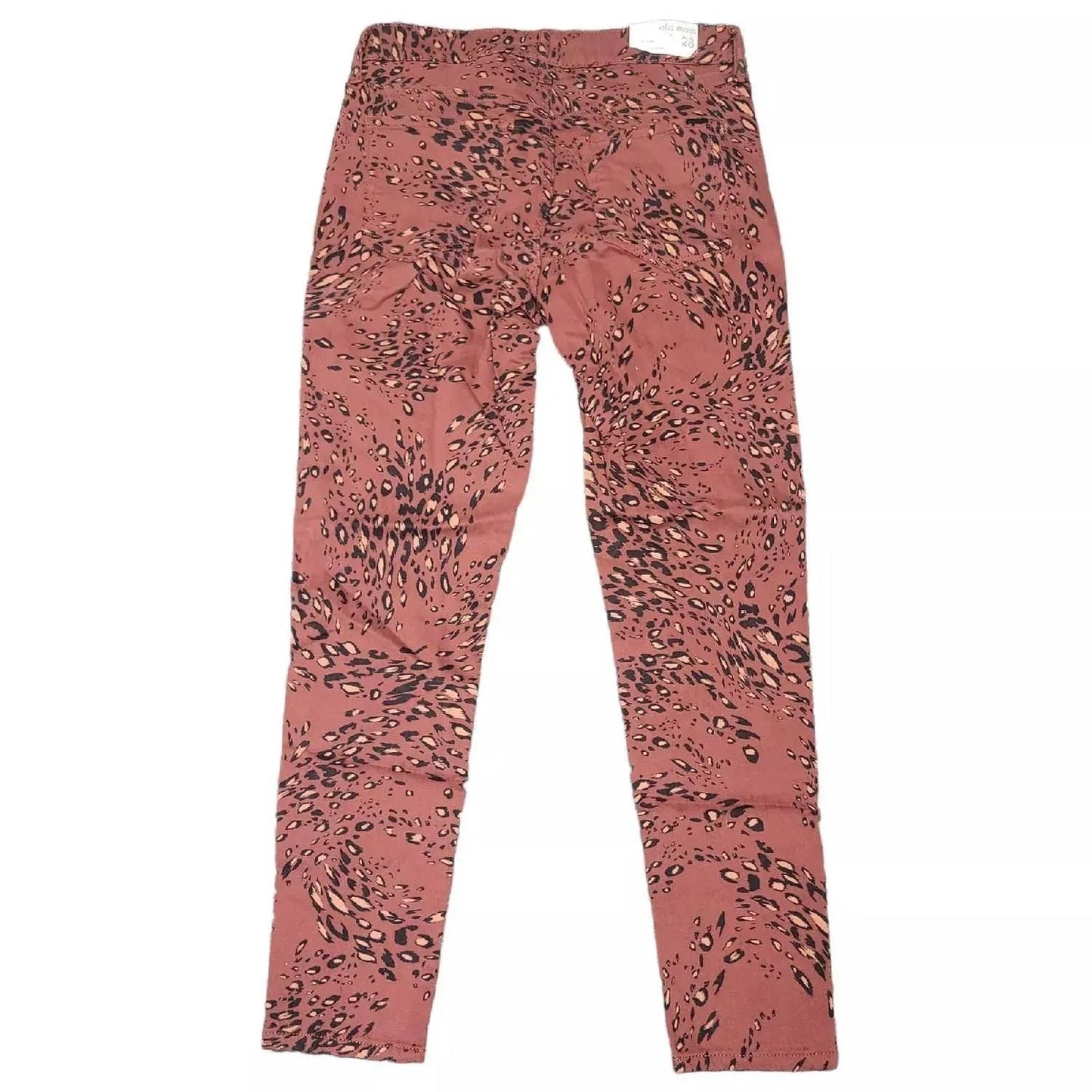 Damen-Röhrenjeans mit Blumenmuster