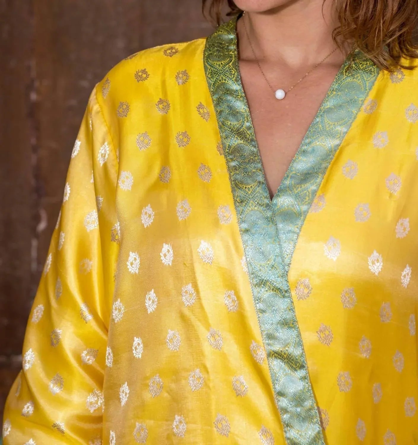 Sun Silk Saree One Size Kimono