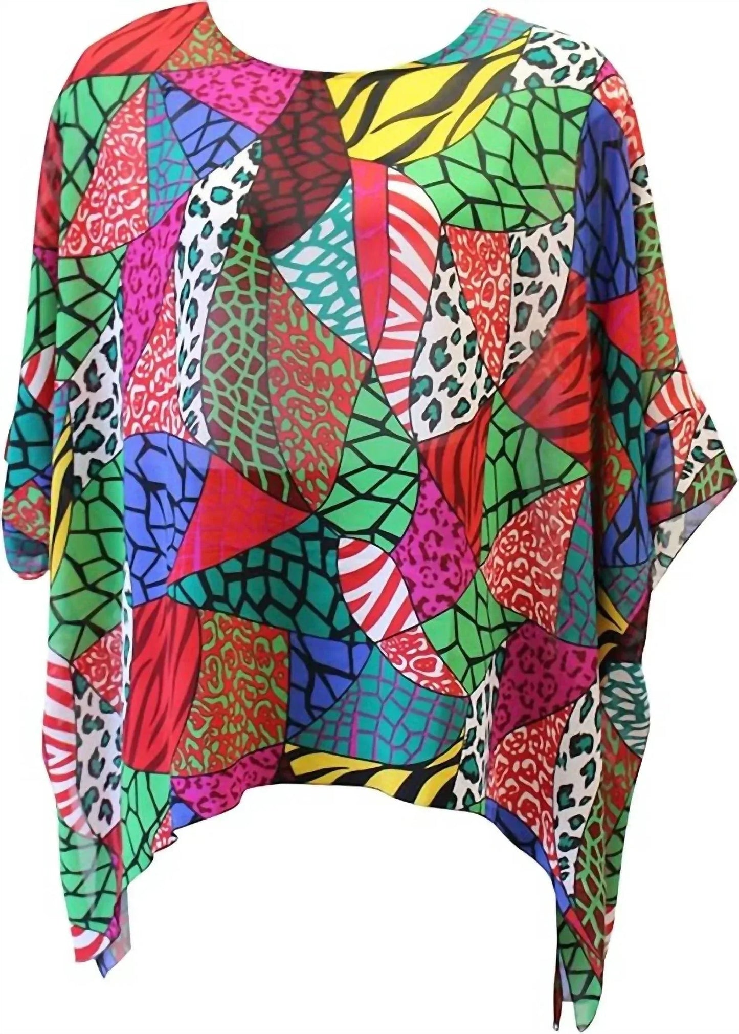 Damen Animal Print Art-to-Wear Top