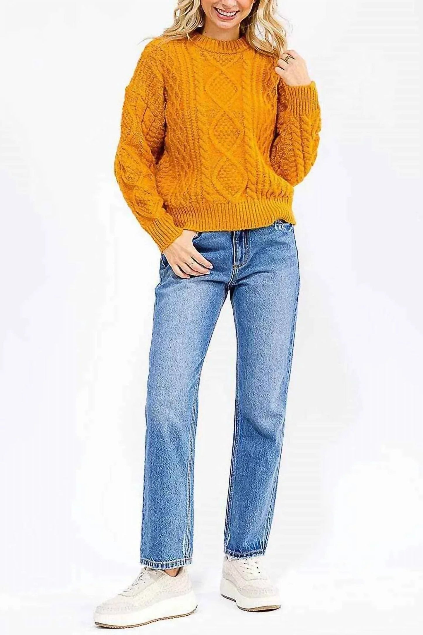 Zopfstrickpullover
