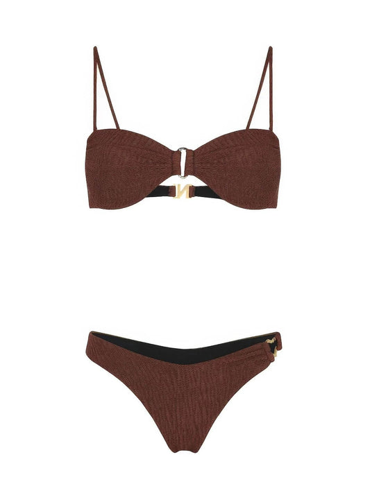 Women's Ondas Crinkle Bandeau Bikini Top