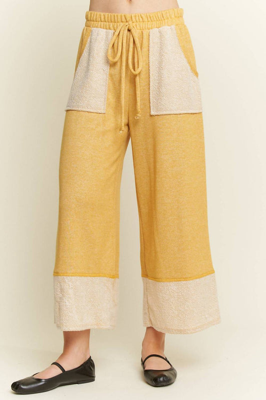 Weite Hose mit Gummibund und Washed-Effekt