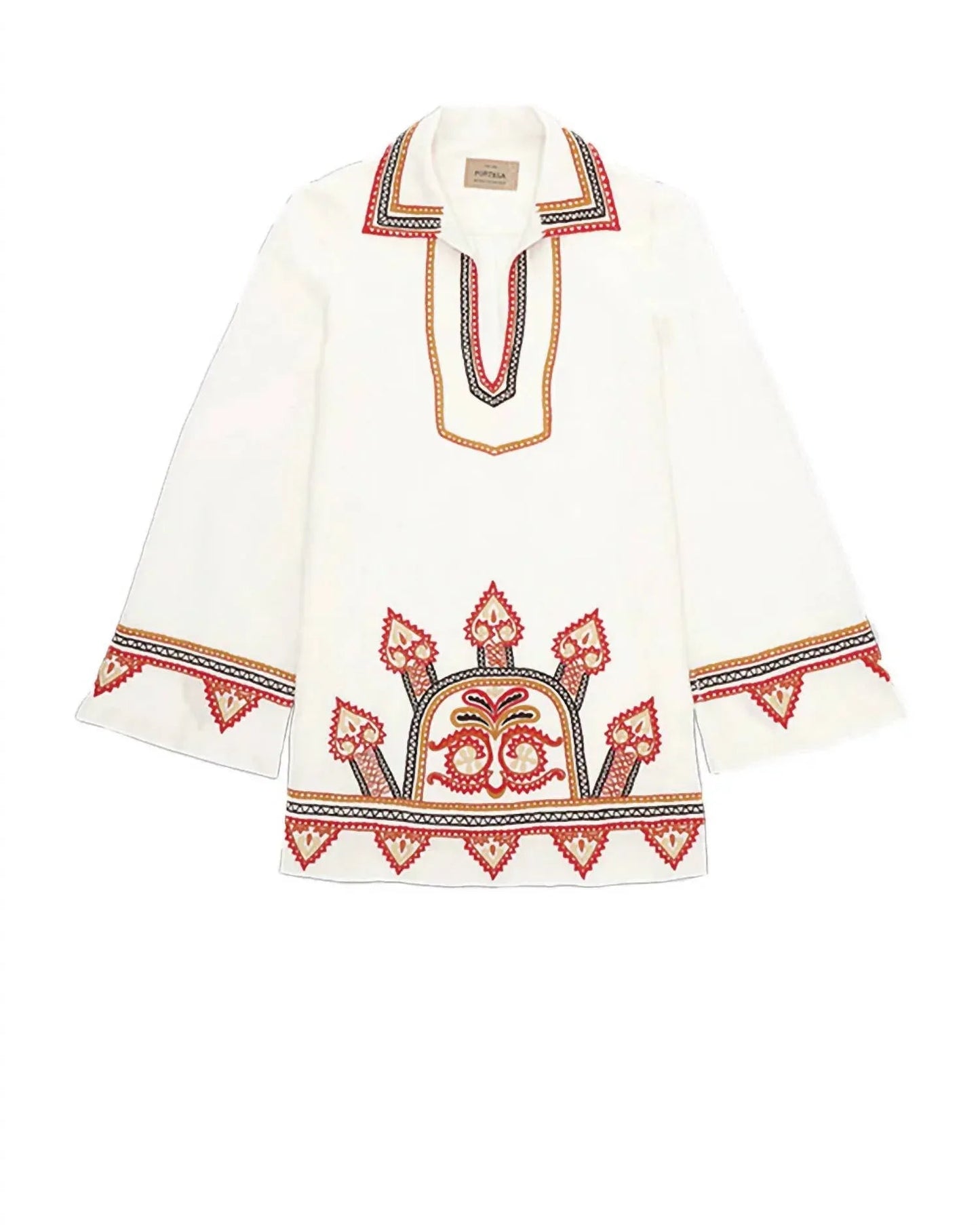 Besticktes kurzes Kleid