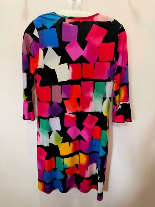 Women's Cubes Bell Sleeve Dress