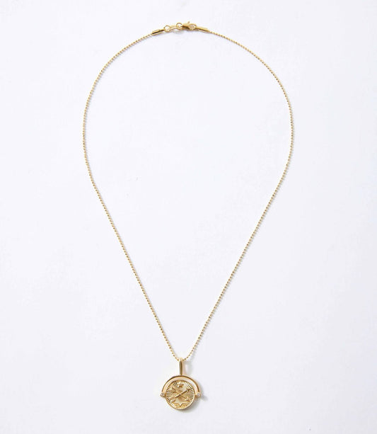 Women's Compass Swivel Pendant Necklace