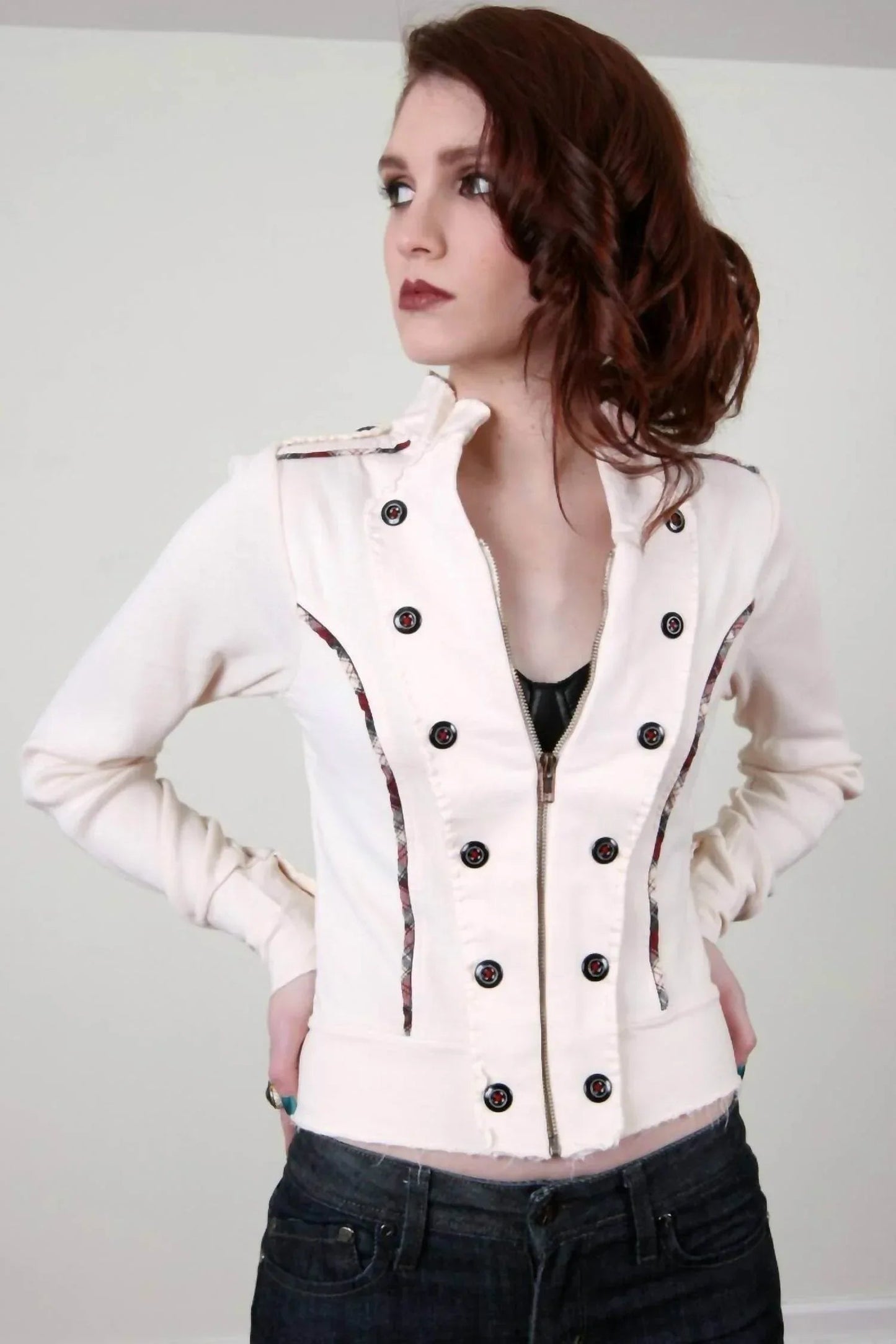 Knit Military Jacket