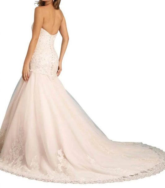 Strapless Mermaid Wedding Gown