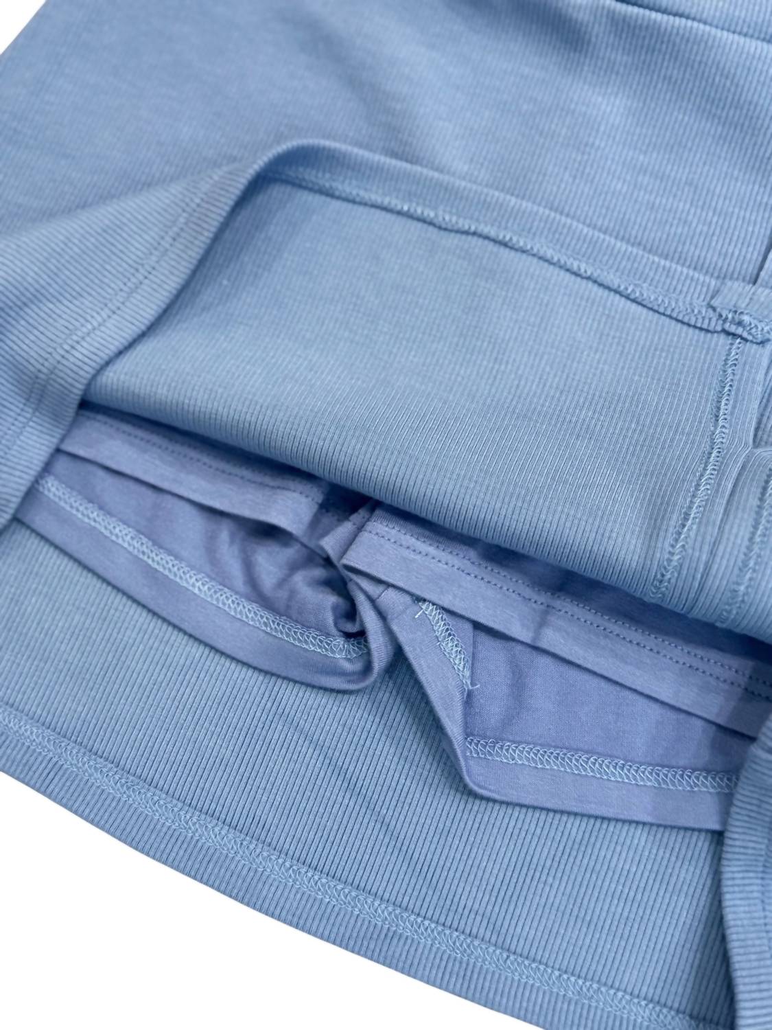 Mädchen-Skort aus Rippen-Viskose