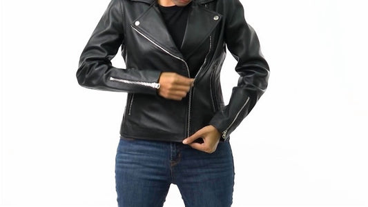 Women's Kirsten Biker Leather Jacket