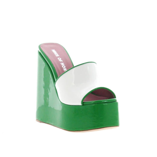 Women's Laquer Doll Platform Wedges