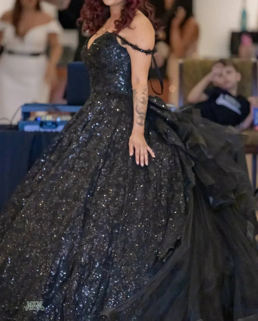 Ebony Sweetheart Ball Gown