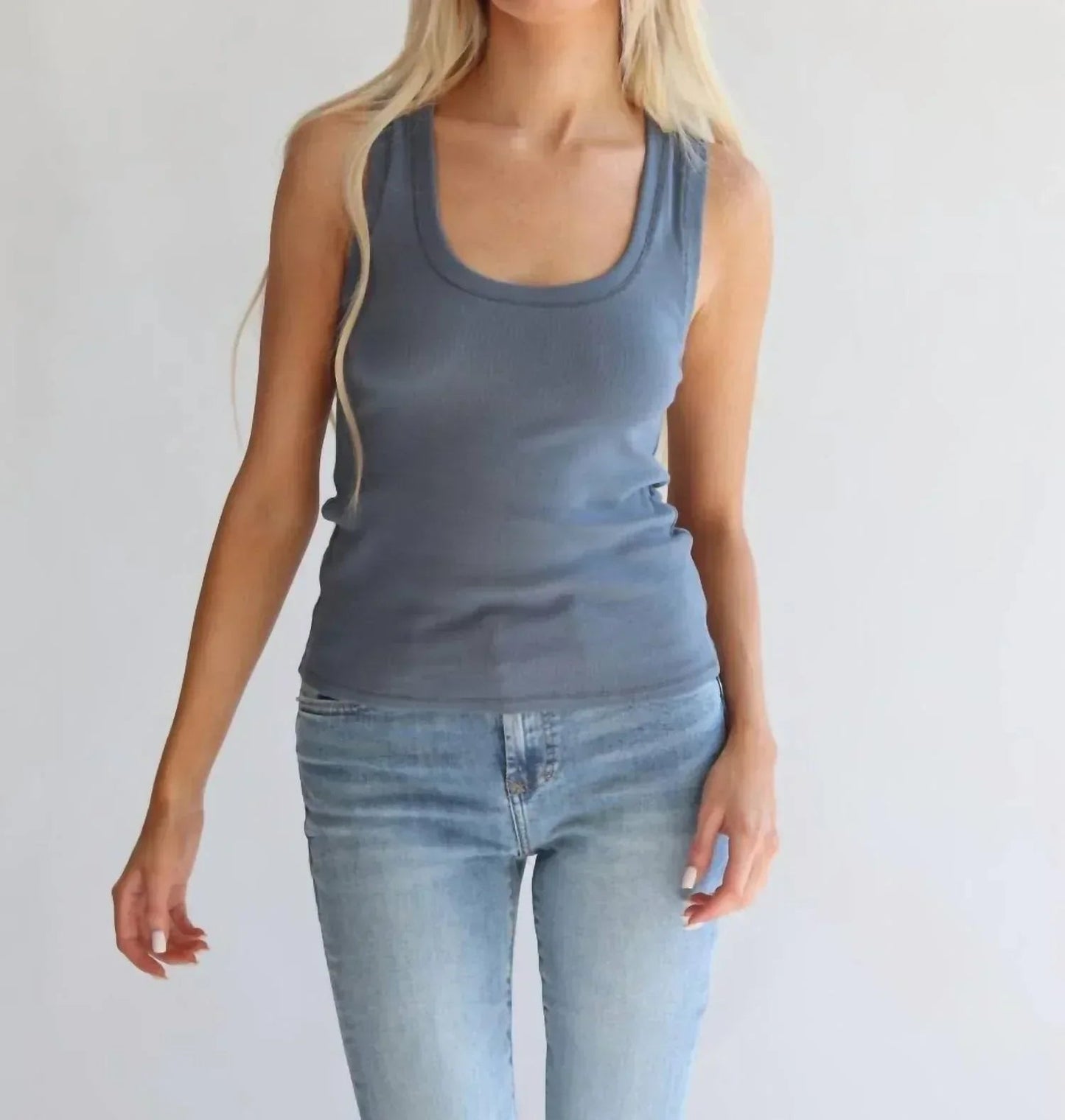 Essential Cotton Ribbed Tank Top
