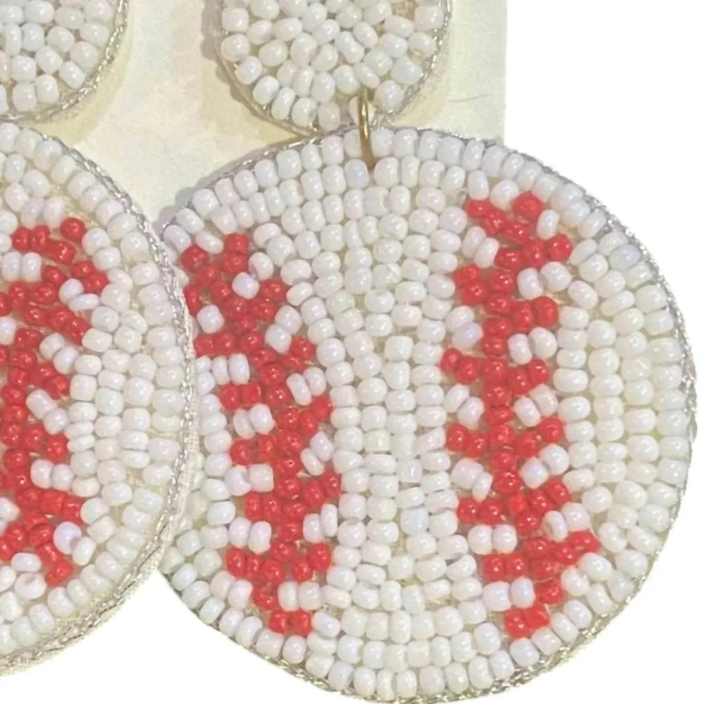 Baseball-Ohrringe für den Spieltag-Glamour der Frau