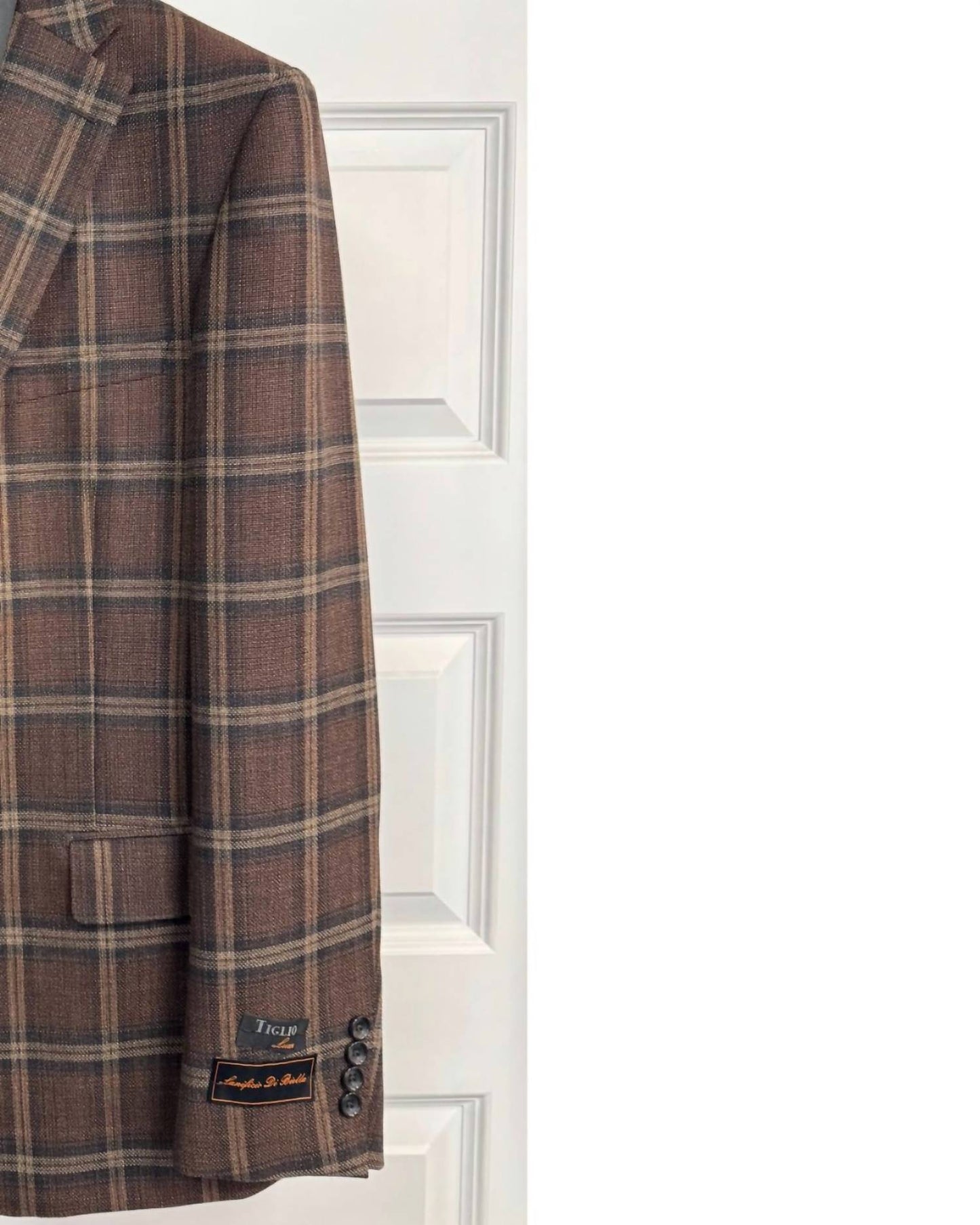 Herren Langarm-Blazer mit Fensterkaros