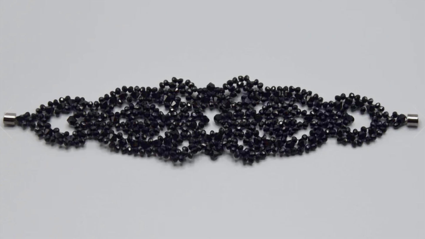Giulia Handwoven Bead Cuff Bracelet