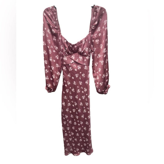 Floral Long Sleeve Midi Dress